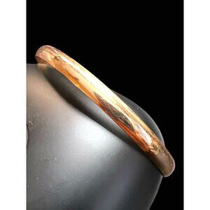 Simple Shiny Gold Open Bangle Bracelet